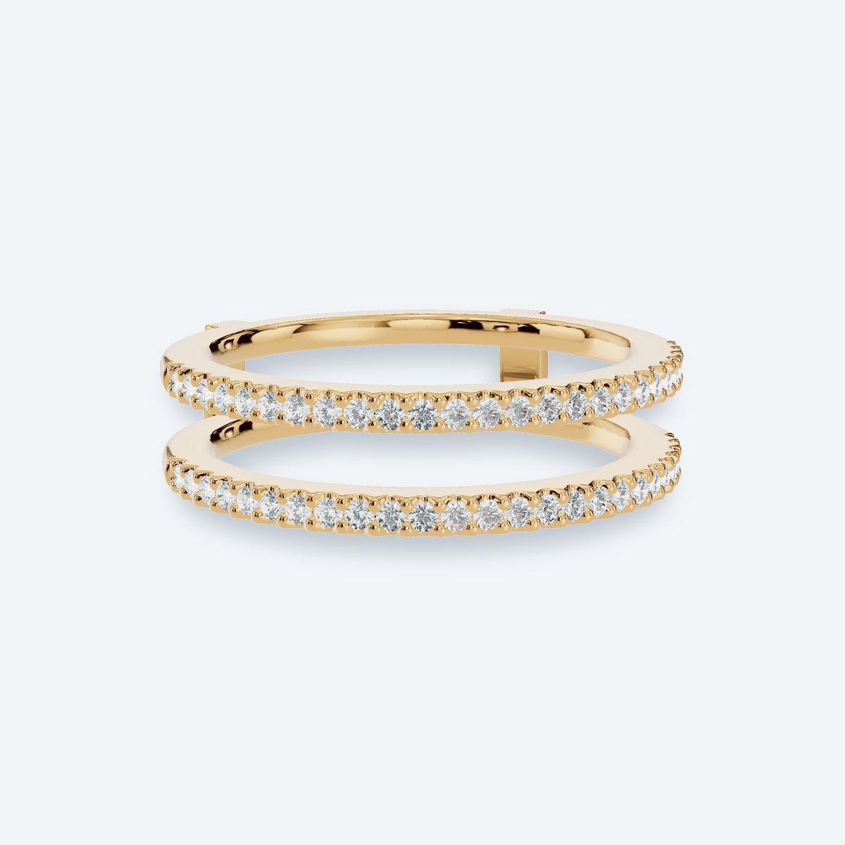 Double-Row Lab Diamond Ring Enhancer