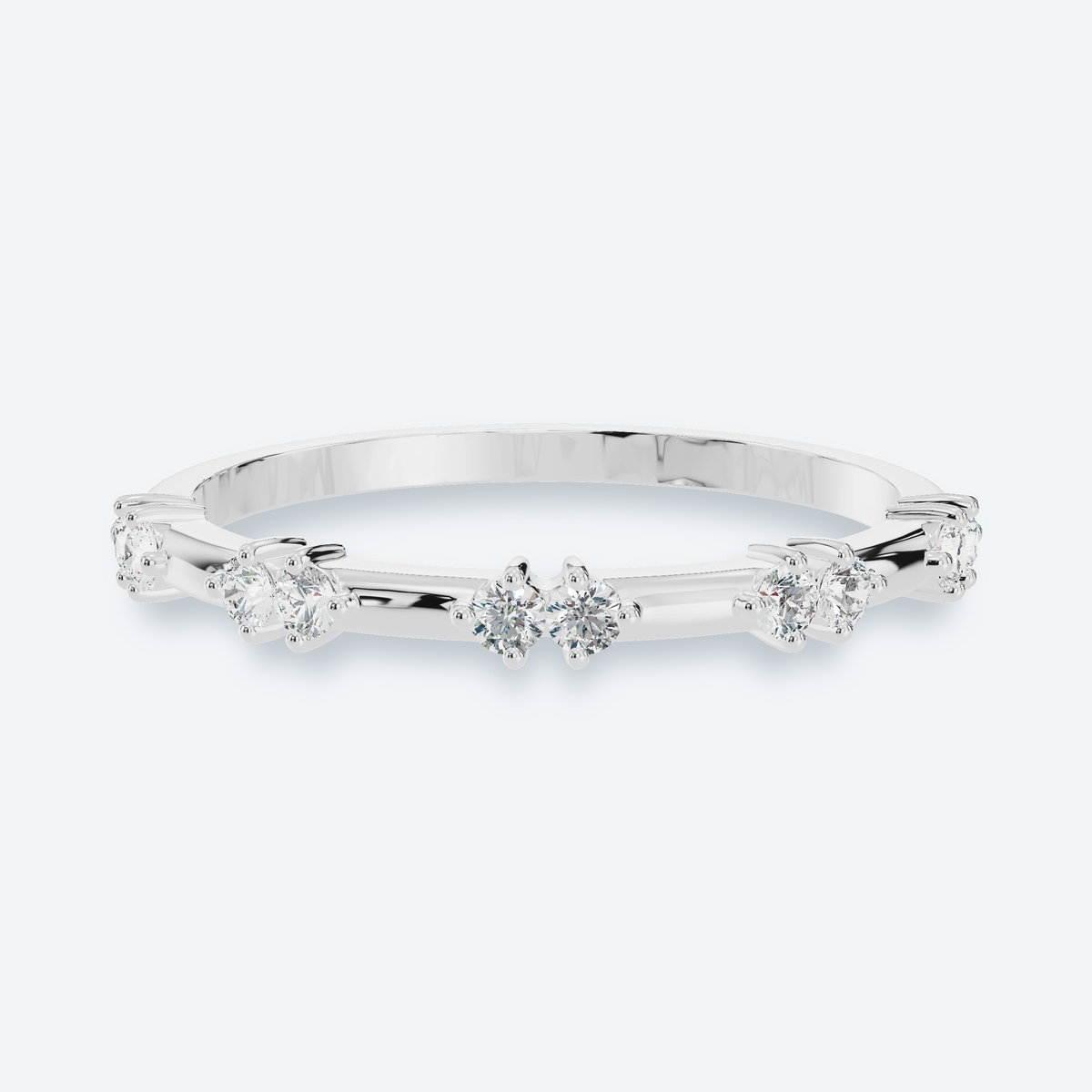 Petite Scattered Lab Diamond Ring