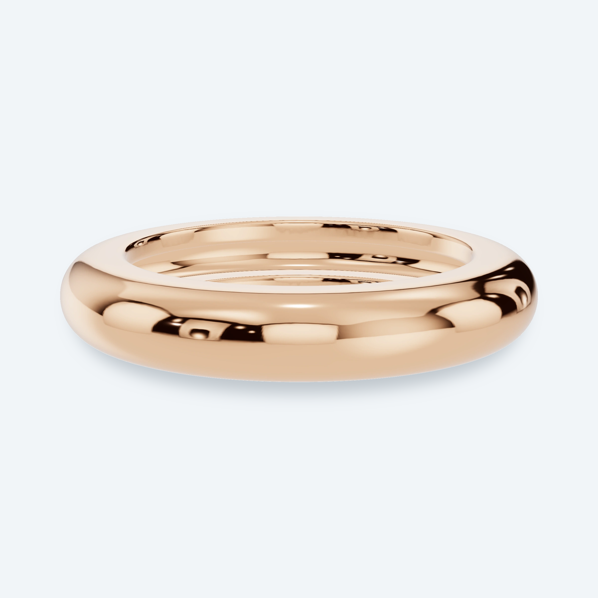 14K Gold Tube Ring
