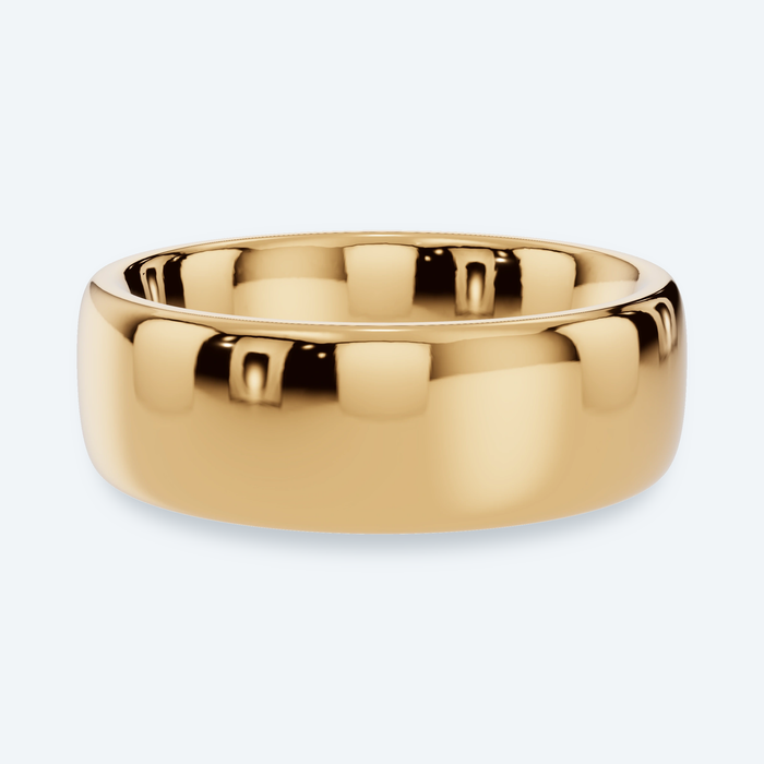 6.5mm Low Profile Men's Wedding Band