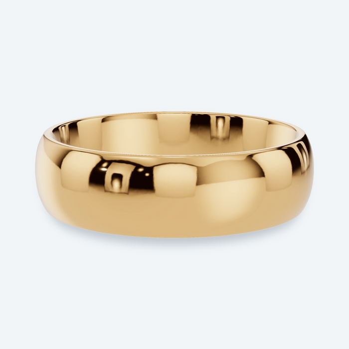 6mm Comfort Fit Men's Wedding Band
