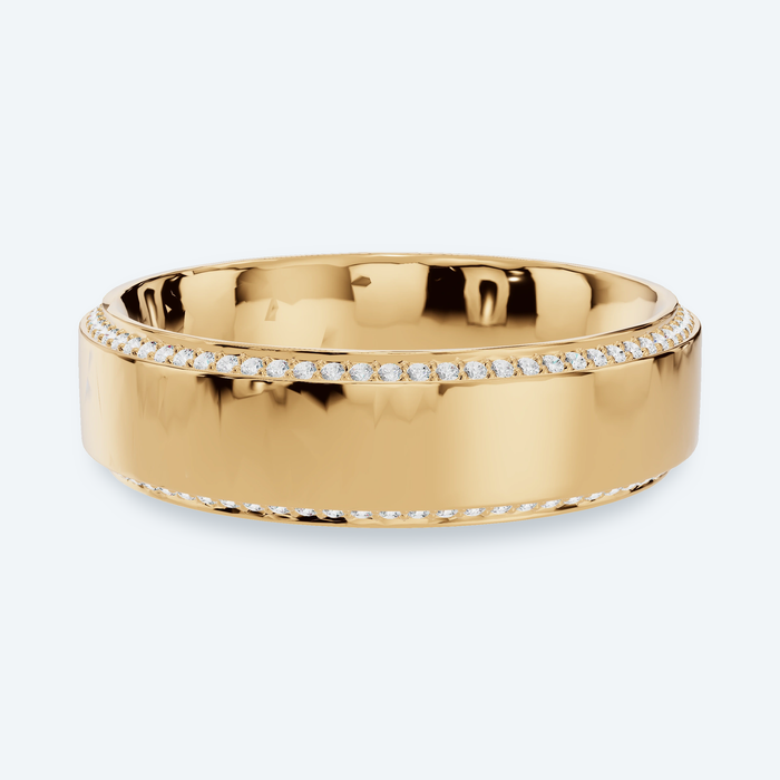 6mm Micro-Pavé Lab Diamond Men's Eternity Band