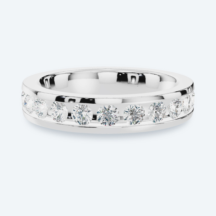 Channel-Set Lab Diamond Eternity Band
