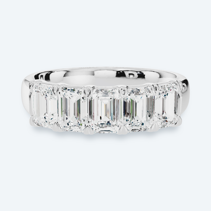 Five-Stone Emerald Anniversary Band