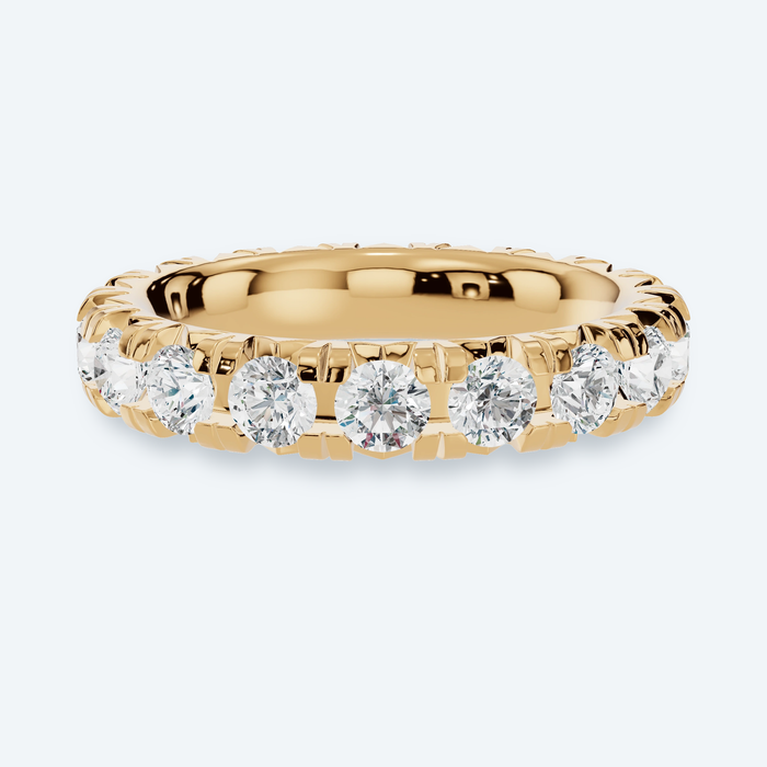 French Pavé Lab Diamond Eternity Band