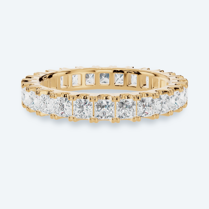 Princess Shared-Prong Lab Diamond Eternity Band