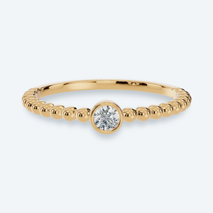 Bezel Lab Diamond Bubble Ring