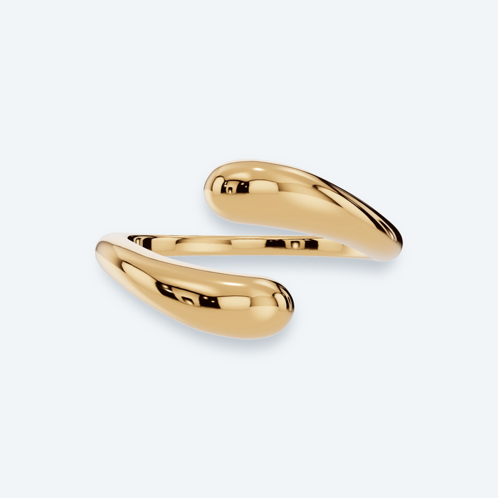 Bypass 14K Gold Ring