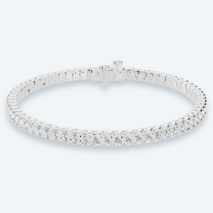 Channel-Set Lab Diamond Tennis Bracelet