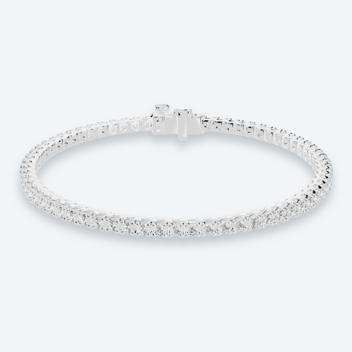 Classic Four-Prong Lab Diamond Tennis Bracelet