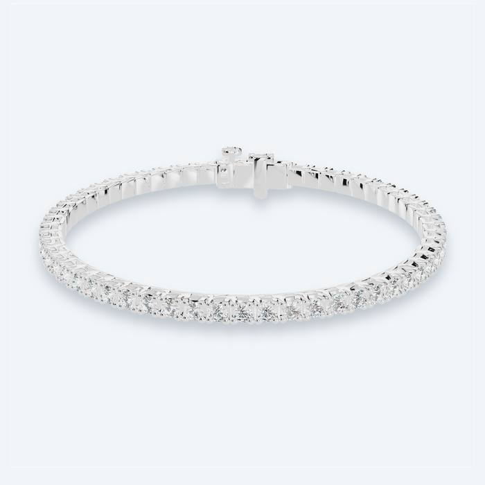 Classic Four-Prong Lab Diamond Tennis Bracelet