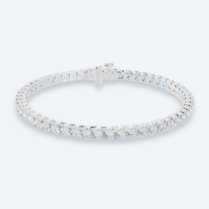 Classic Four-Prong Lab Diamond Tennis Bracelet