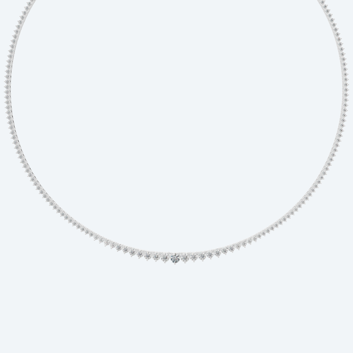 Graduated Lab Diamond Riviera Necklace