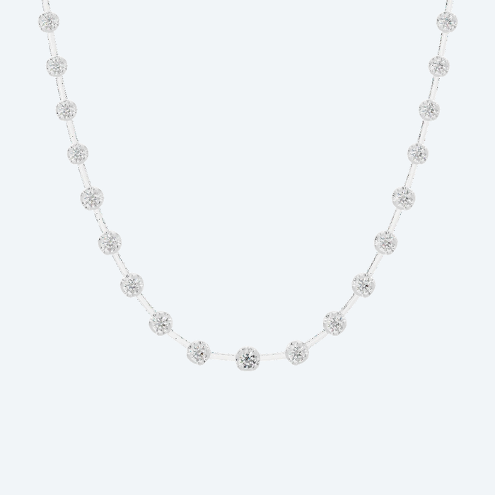 Lab Diamond Line Necklace