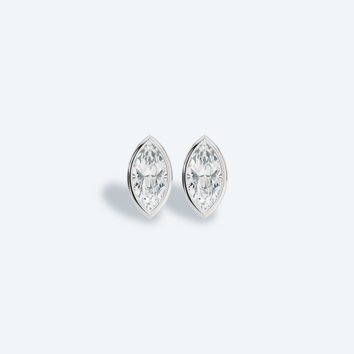 Marquise Bezel Lab Diamond Studs