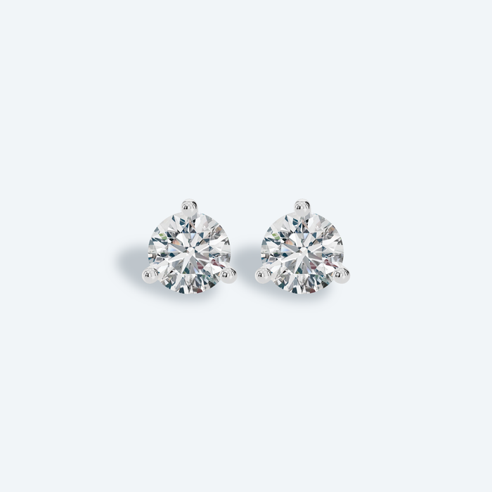 Round Brilliant Martini Lab Diamond Studs
