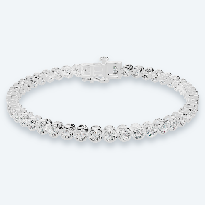 Miracle-Set Lab Diamond Tennis Bracelet