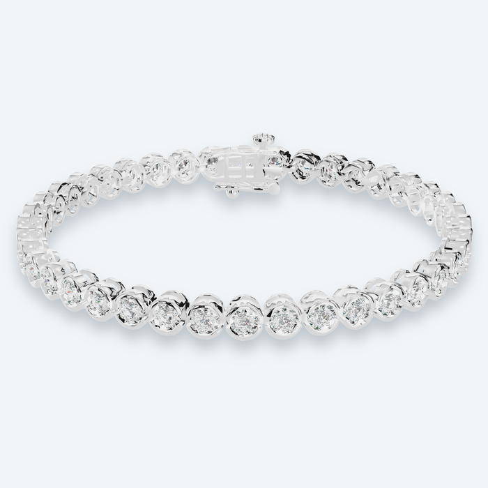 Miracle-Set Lab Diamond Tennis Bracelet