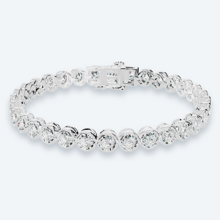 Miracle-Set Lab Diamond Tennis Bracelet
