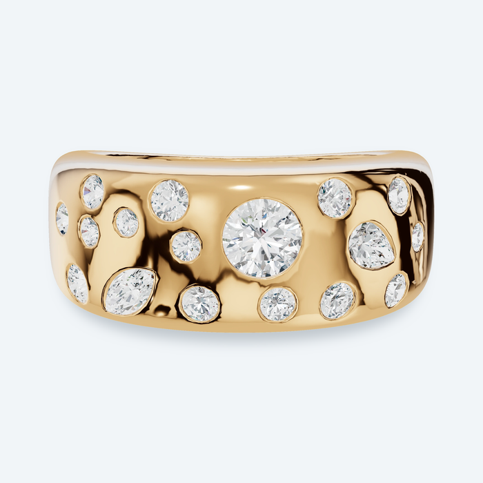 Multi-Shape Lab Diamond Fashion Band