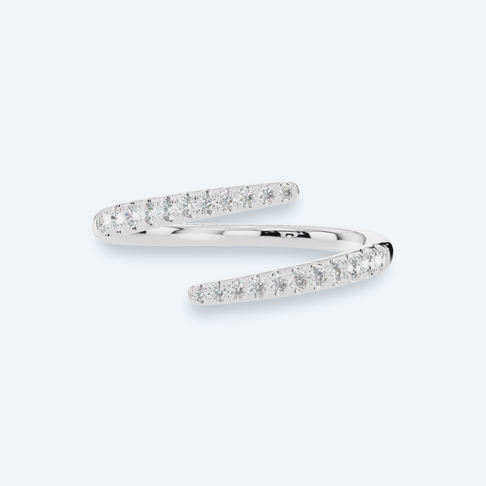 Pavé Lab Diamond Wrap Ring