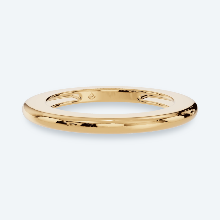 Petite 14K Gold Tube Ring