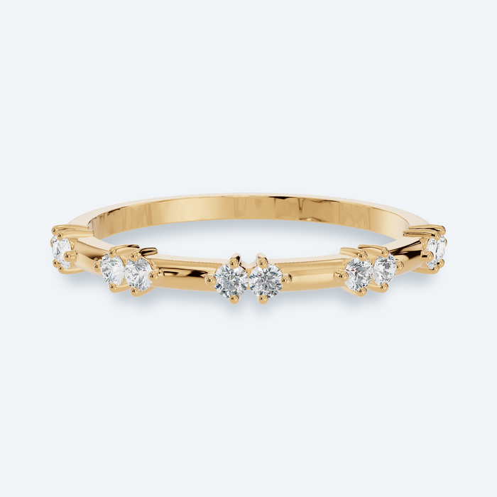 Petite Scattered Lab Diamond Ring
