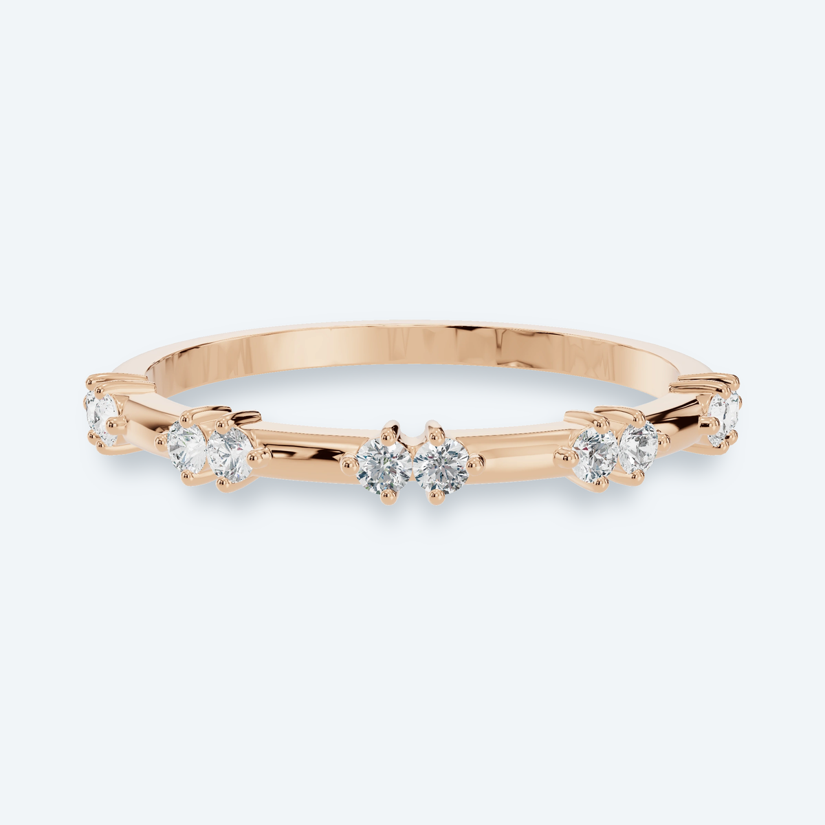 Petite Scattered Lab Diamond Ring