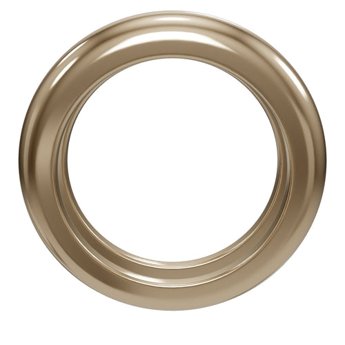 14K Gold Tube Ring - interactive 3D - metal:yellow