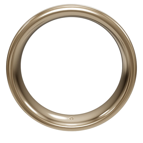 4.5mm Low Profile Men's Wedding Band - interactive 3D - metal:yellow