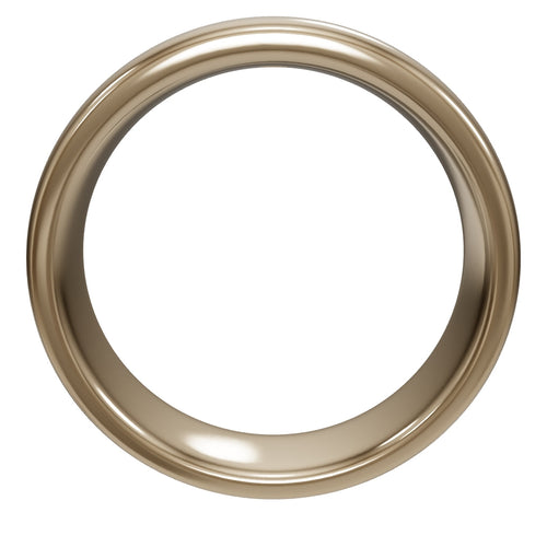 4mm Comfort Fit Men's Wedding Band - interactive 3D - metal:yellow