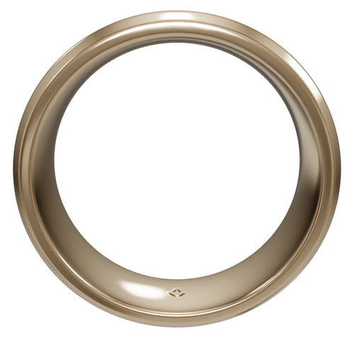 5.5mm Beveled Edge Men's Wedding Band - interactive 3D - metal:yellow