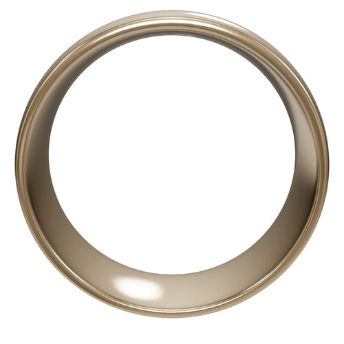 5.5mm Comfort Fit Men's Wedding Band - interactive 3D - metal:yellow