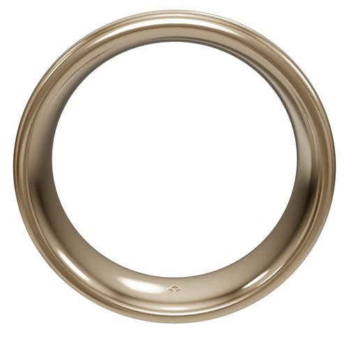 5.5mm Low Profile Men's Wedding Band - interactive 3D - metal:yellow