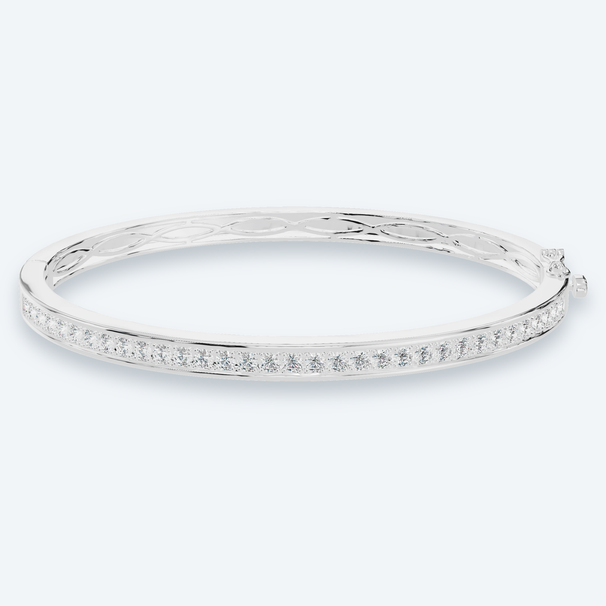 Rigid Lab Diamond Bangle Bracelet