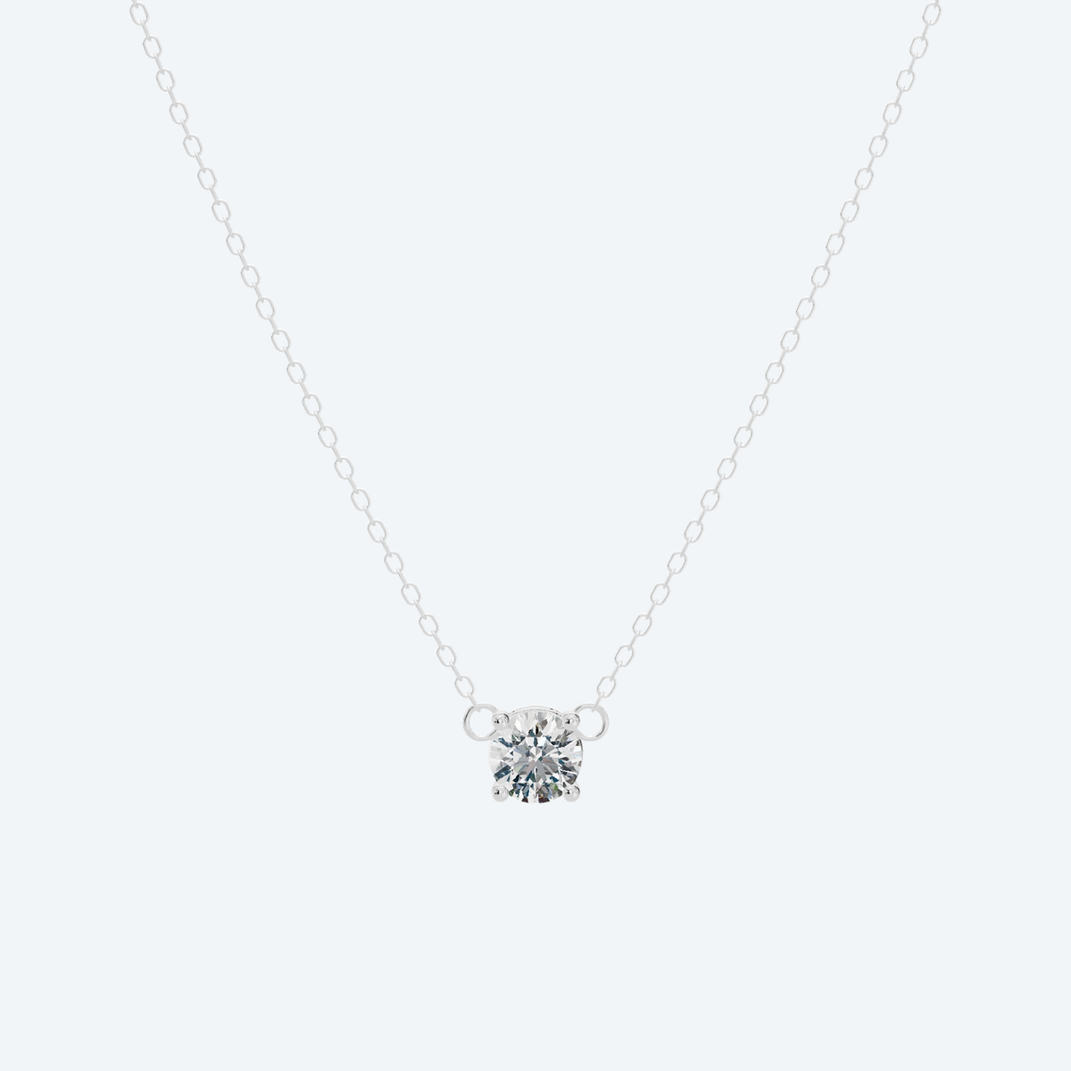 Round Brilliant Solitaire Lab Diamond Pendant
