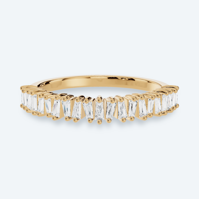 Upright Baguette Lab Diamond Ring